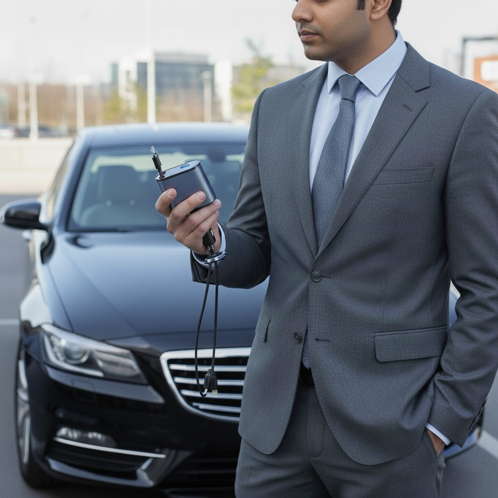 Penny Panda 4-in-1 Retractable Car Charger