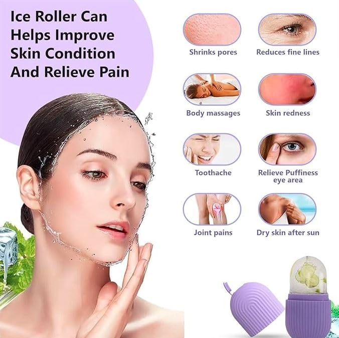 face roller massager + ice roller combo